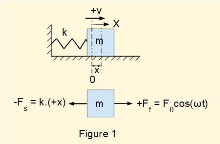 undamped forced vibration of spring and mass system